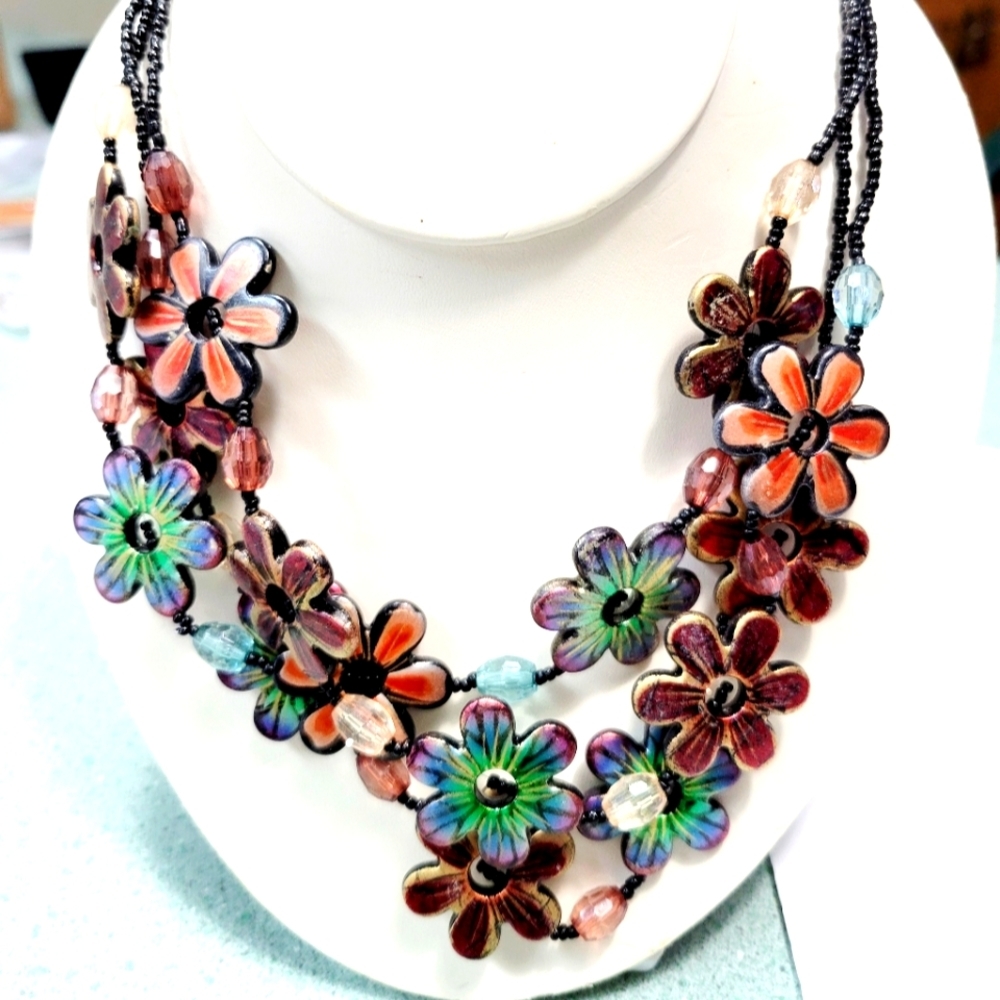 Vintage Floral Necklace